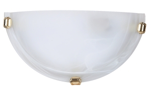Kinkiet lampa oprawa ścienna spot Rabalux Alabastro 1X60W E27 biały/złoty 3001