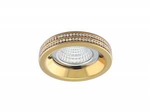 Azzardo Eva R AZ1459 NC1519R-G Oczko lampa oprawa wpuszczana downlight 1x50W GU10 złote - wysyłka w 24h