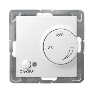 Regulator temperatury Ospel Impresja RTP-1YN/M/00 z czujnikiem napowietrznym biały  - wysyłka w 24h