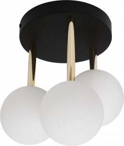 Zuma Line Ali 5644 plafon lampa sufitowa 3x40W G9 biały/czarny - wysyłka w 24h