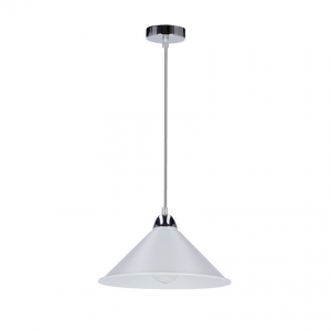 Candellux Avola 31-20710 lampa wisząca zwis elegancka klosz metalowy stożek 1x60W E27 biała