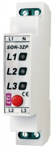 Sygnalizator obecności napięcia LED 3x400V 3-fazowy z przyciskiem SON-3 ZP ETI Polam 002471410  - wysyłka w 24h