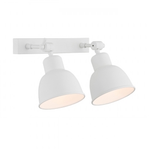 Loftowa industrialna metalowa lampa ścienna kinkiet Argon Eufrat 2x60W E27 biały 676 loft - wysyłka w 24h