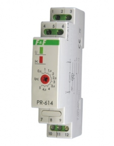 Przekaźnik priorytetowy F&F PR-614 nastawa 0,5-5A 16A 1NO/NC 230V AC do przekładników prądowych na szynę DIN - wysyłka w 24h