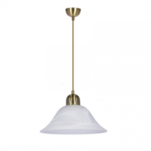Candellux Moss 31-24985 lampa wisząca zwis elegancka klasyczna klosz szklany 1x60W E27 inna/biała