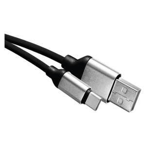 Przewód USB Emos SM7025BL 2.0 wtyk A - wtyk C, 1 m czarny - wysyłka w 24h
