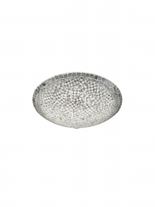 Trio Mosaique 673012489 plafon lampa sufitowa 1x24W LED 3000K srebrny / transparentny - wysyłka w 24h