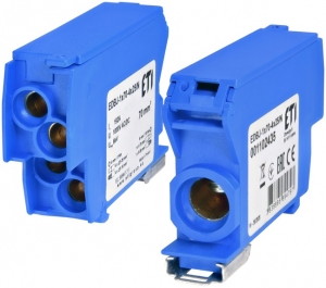 Blok rozdzielczy ETI Polam 001102435 192A (1x4-70mm2/4x2,5-25mm2) niebieski EDBJ-1x70-4x25N - wysyłka w 24h