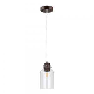 Spot Light Alessandro 1760176 lampa wisząca zwis 1x60W E27 brązowy/transparentny - wysyłka w 24h