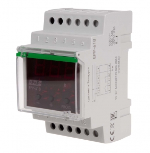 Przekaźnik prądowy F&F EPP-618 2x8A 1NO+1NC 230V AC pomiar bezpośredni 0,5-50A lub z przekładnikiem 1-999/5A na szynę DIN - wysyłka w 24h
