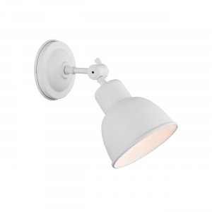 Loftowa industrialna metalowa lampa ścienna kinkiet Argon Eufrat loft 60W E27 biały 3182 - wysyłka w 24h
