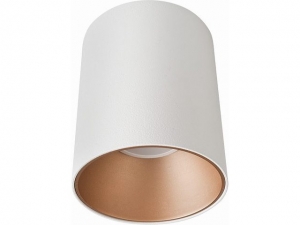 Nowodvorski Eye Tone 8926 plafon lampa sufitowa natynkowa okrągła tuba oprawa spot 1x10W GU10 LED biały/złoty - wysyłka w 24h
