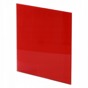 Panel dekoracyjny Awenta PTGR100P do korpusu wentylatora Trax Glass fi100mm czerwony połysk - wysyłka w 24h