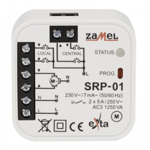 Sterownik rolet SRP-01 5A 230V 0-2min dopuszkowy przewodowy Zamel EXT10000126 - wysyłka w 24h