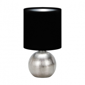 Struhm Perlo 03290 lampa stołowa lampka 1x40W E14 czarna/srebrna - wysyłka w 24h