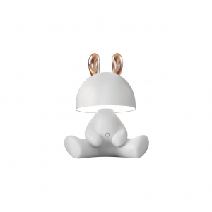 Zuma Line Bunny KDR-6301-WH lampa stołowa lampka dziecięca 1x3W LED 4000K szara/biała