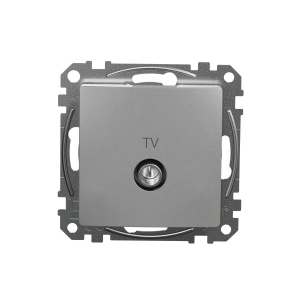 Gniazdo TV Schneider Sedna Design SDD113471 końcowe 4dB srebrne aluminium Design & Elements - wysyłka w 24h