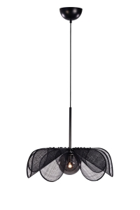 Markslojd Styrka 108660 lampa wisząca zwis nowoczesna elegancka abażur materiałowy 1x40W E27 czarna - wysyłka w 24h