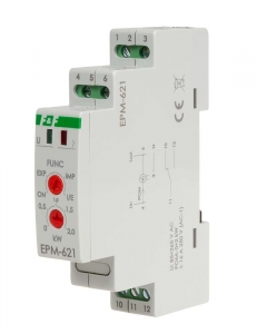 Przekaźnik prądowy F&F EPM-621 16A 1NO/NC 80-265V AC kontrola kierunku poboru energii 0-2kW na szynę DIN - wysyłka w 24h