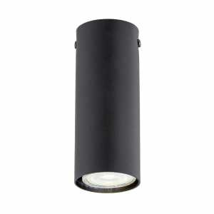 Emibig Tecno 1316/1S plafon lampa sufitowa spot nowoczesny metalowy klosz tuba rurka 1x8W GU10 czarny