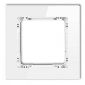 Ramka pojedyncza Karlik Deco 0-0-DRG-1 szkło biała - wysyłka w 24h