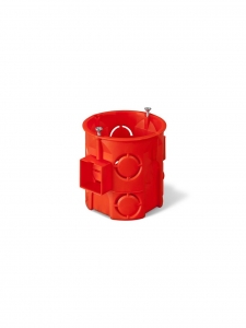 Puszka podtynkowa Elektro-plast Nasielsk PK-60 PRO 0285-01 60mm głęboka z wkrętami czerwona - wysyłka w 24h