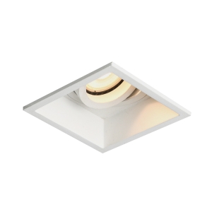 Italux Naro DL-88031-GU-WH oczko lampa wpuszczana downlight nowoczesne metalowe kwadrat ruchome 1x10W GU10 biały