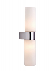 Azzardo GAIA 2 AZ1603 kinkiet lampa ścienna 2x33W G9 biały/chrom - wysyłka w 24h