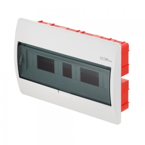 Rozdzielnica modułowa Elektro-Plast Elegant 2414-01 podtynkowa 1x18 modułów IP40 drzwi transparentne - wysyłka w 24h
