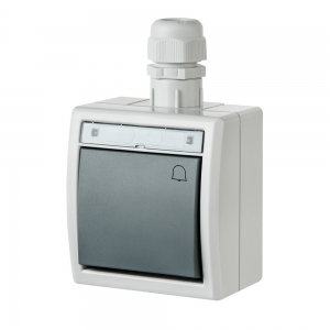 Przycisk dzwonek hermetyczny Elektro-Plast Aquant 1205-10 natynkowy IP55 szary - wysyłka w 24h