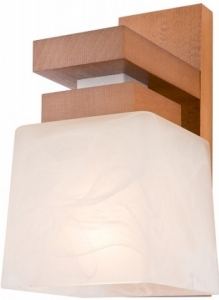 Lamkur Kubuś 11646 kinkiet lampa ścienna 1x60W E27 drewniany/biały - wysyłka w 24h