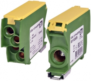 Blok rozdzielczy ETI Polam 001102436 192A (1x4-70mm2/4x2,5-25mm2) żółto-zielony EDBJ-1x70-4x25PE - wysyłka w 24h