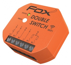 Przekaźnik F&F Fox WiFi WI-R2S2-P 2-kanałowy 230V double switch - wysyłka w 24h