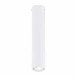 Emibig Tecno 1317/1M plafon lampa sufitowa spot nowoczesny metalowy klosz tuba rurka 1x8W GU10 biały