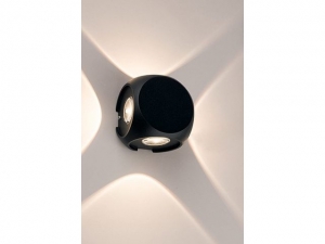Kinkiet Nowodvorski PatrasLED 9115 lampa ścienna zewnętrzna 4x1W LED IP54 czarny - wysyłka w 24h