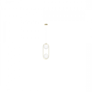 Azzardo Coco AZ4982 lampa wisząca zwis 2x50W GU10 złota/biały
