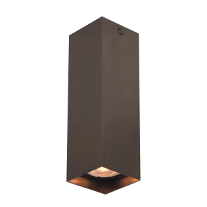 Italux Ander CLN-28394-M-BRO plafon lampa sufitowa spot nowoczesny metalowy kwadrat 1x10W GU10 brązowy