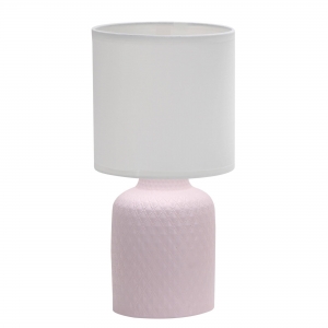 Candellux Iner 41-79855 lampa stołowa lampka 1x40W E14 różowy/biały - wysyłka w 24h