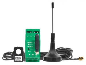 Monitor energii WiFi Zamel Supla MEW-01/ANT-1F 1F+N dwukierunkowy 1 przekładnik 100A antena zewnętrzna SPL10000032 - wysyłka w 24h