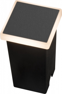 Azzardo Alf Square AZ4465 kinkiet lampa ścienna 1x3W LED 3000K czarny/biały - wysyłka w 24h