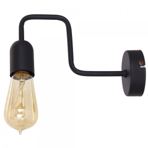 Industrialna metalowa lampa ścienna kinkiet Aldex Eko 1x60W E27 czarny 857C
