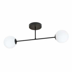 Emibig Roma 1232/2 plafon lampa sufitowa 2x10W E14 biały/czarny - wysyłka w 24h