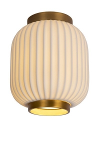 Lucide Gosse 13135/01/31 plafon lampa sufitowa 1x40W E27 biały/złoty  - wysyłka w 24h