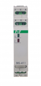 Przekaźnik bistabilny F&F BIS-411-LED-24V 16A 1NO 9-30V AC/DC do LED na szynę DIN - wysyłka w 24h