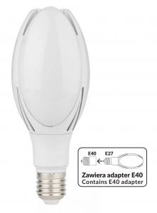 Żarówka LED 40W E27/E40 5200LM 230V 4000K neutralna High Power Bulb Lumax LL721 - wysyłka w 24h