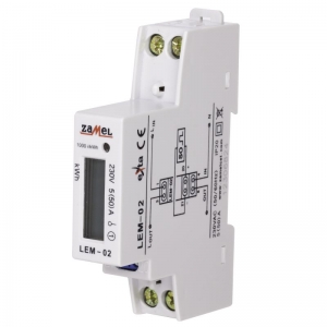 Licznik energii ZAmel 1-fazowy LCD LEM-02 - wysyłka w 24h
