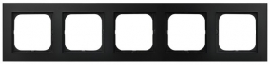 Ramka pięciokrotna Ospel Sonata R-5R/33 czarny metalik - wysyłka w 24h