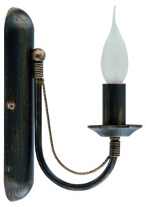 Kinkiet lampa ścienna  Ares 202 Nowodvorski 1x60W stalowy kinkiet świecznikowy brąz  - wysyłka w 24h