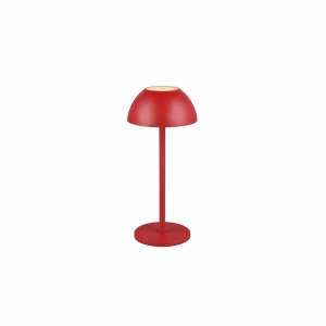 Trio Ricardo R54106110 lampa stołowa lampka IP54 nowoczesna skandynawska grzybek 1x1,5W LED 3000K 240 lm czerwona