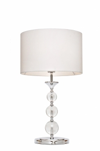 Lampa stołowa Zuma Line Rea RLT93163-1W lampka oprawa 1x40W E27 biała + żarówka LED za 1 zł GRATIS! - wysyłka w 24h